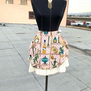 Vintage reversible apron